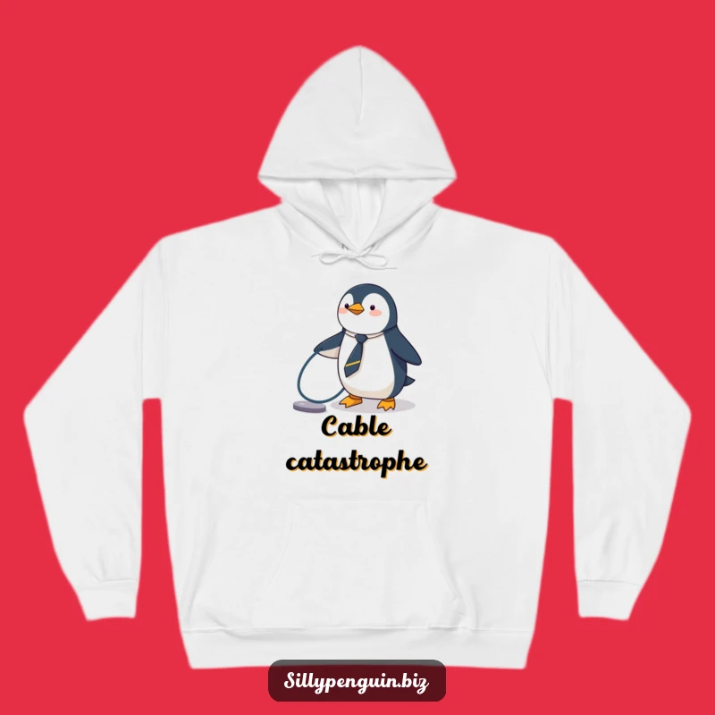 Funny Penguin Hoodie - Dapper Tripper Tech Comfort Gift