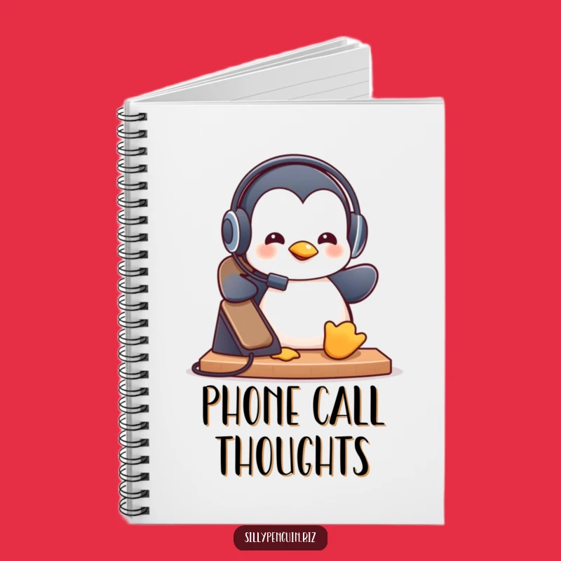 Funny Penguin Call Log Notebook: Hilarious Gift for Note Takers
